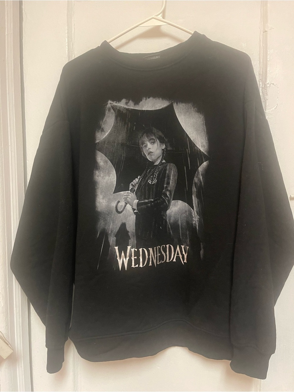 Wednesday Black Graphic Sweatshirt - Unbranded